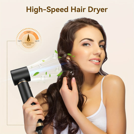 GlamFlow | 5-in-1 Haarstyler mit Aufsätzen für Locken & Glätten