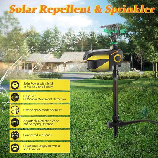 DeerGuard | Bewegungsgesteuertes Sprinklersystem für Rehe mit Solarenergie