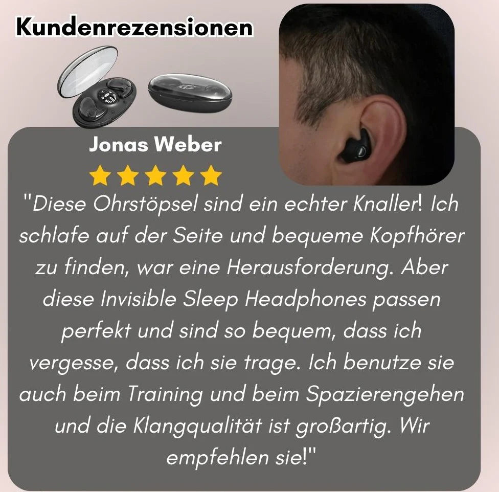 SnoozePods | Ultraflache Bluetooth-Kopfhörer für Schlaf & Alltag