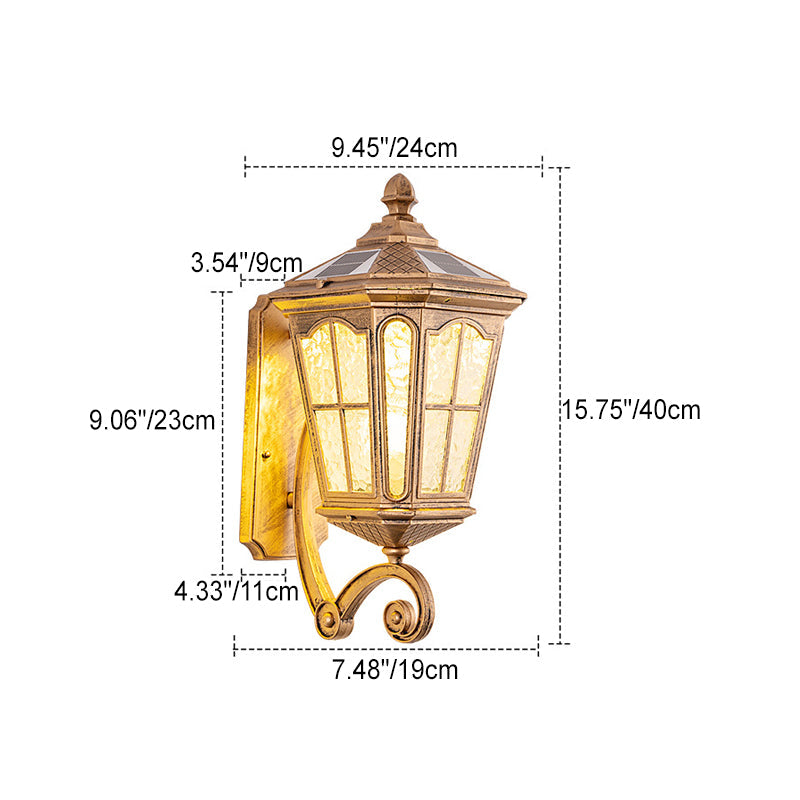 SolarVerve | Antike Wandlampe mit Solartechnologie