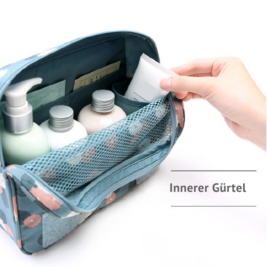 TravelEase | Wasserabweisende Reise-Kosmetiktasche mit Haken