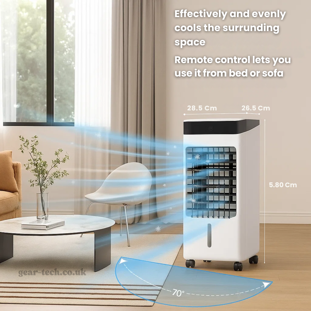 FreshBreeze | Klimaanlage – Tragbar & Fensterlos mit Fernbedienung