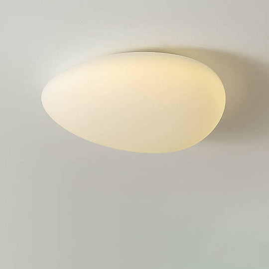 CalmaStone | Runde LED-Deckenleuchte in Kieseloptik
