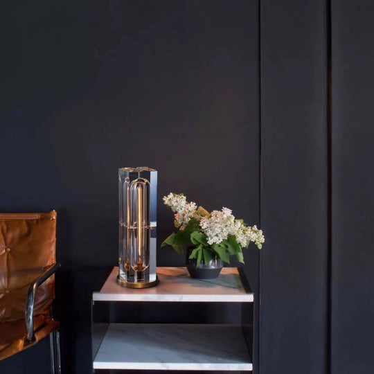 CrystalBloc | Geometrische Kristall-Tischlampe mit Stil