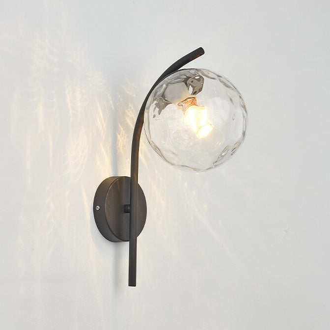 HaloBend | Minimalistische Glaskugel-Wandleuchte