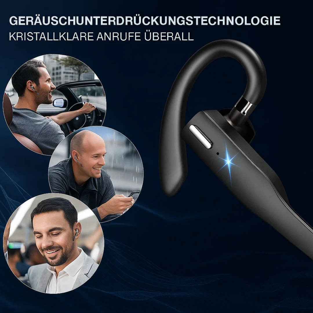 ClearCom | Kabelloses Trucker-Bluetooth-5.1-Ohrhörer-Headset