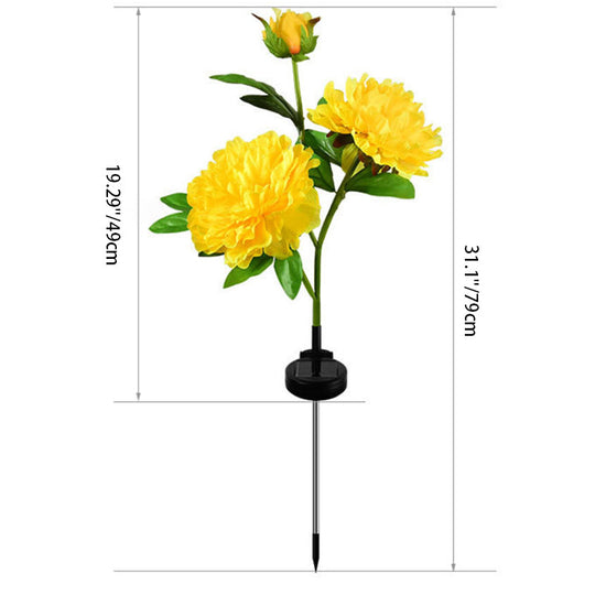 PeonyGlow | Kreative LED-Sonnenblumenleuchte für Garten & Landschaft