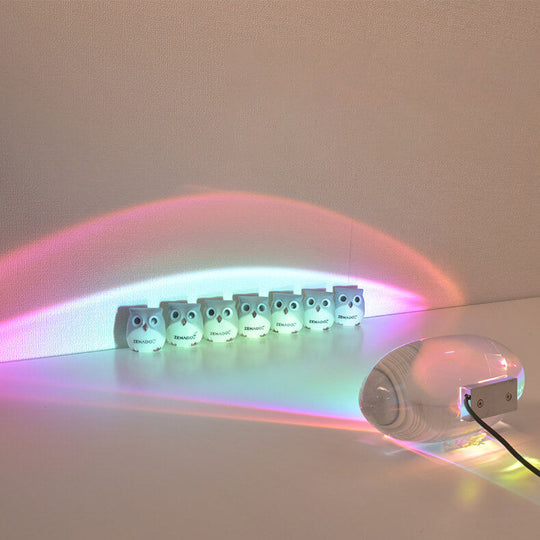 HaloCryst | Kreative Kristallprojektions-Engel-Augen-LED-Tischlampe