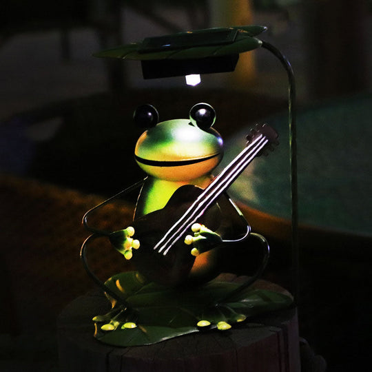 FrogGlow | Solar Gartenlicht im Froschdesign aus Eisen