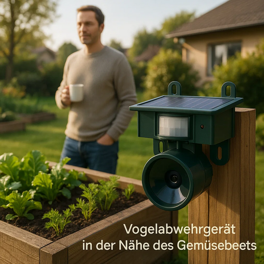 TerraGuard | Wetterfester Vogelvertreiber mit PIR & Solarenergie