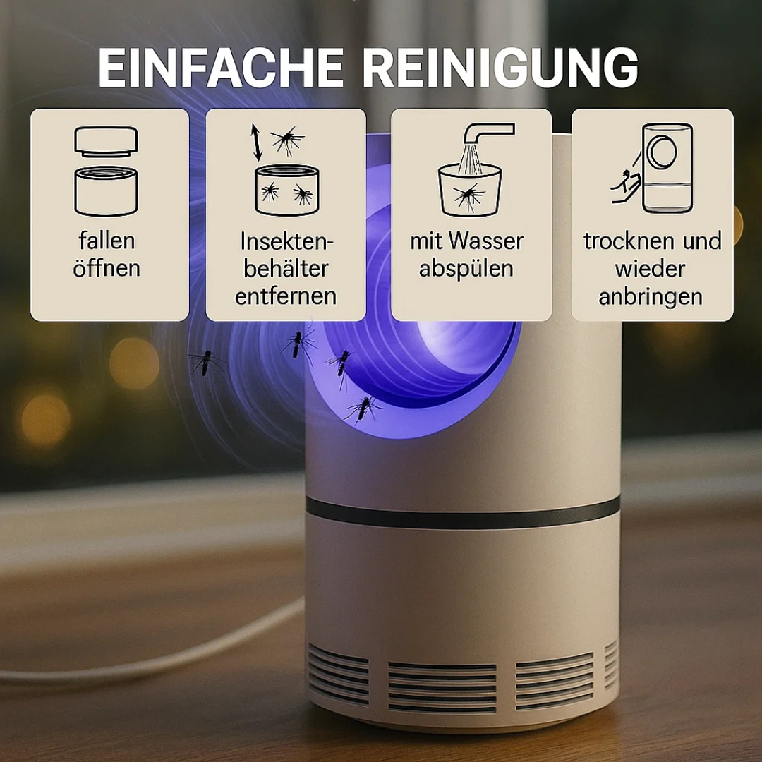 BugAway | Elektrische UV-Fliegenfalle für Innen & Außen