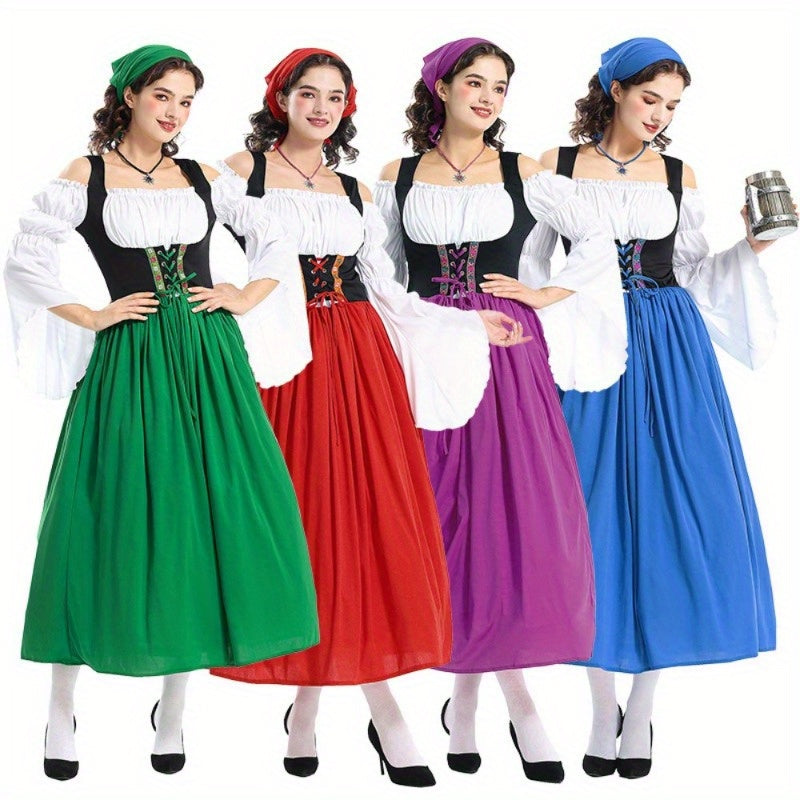 Burgzauber | Mittelalterliches Damenkleid – Traditioneller Bauernhausstil