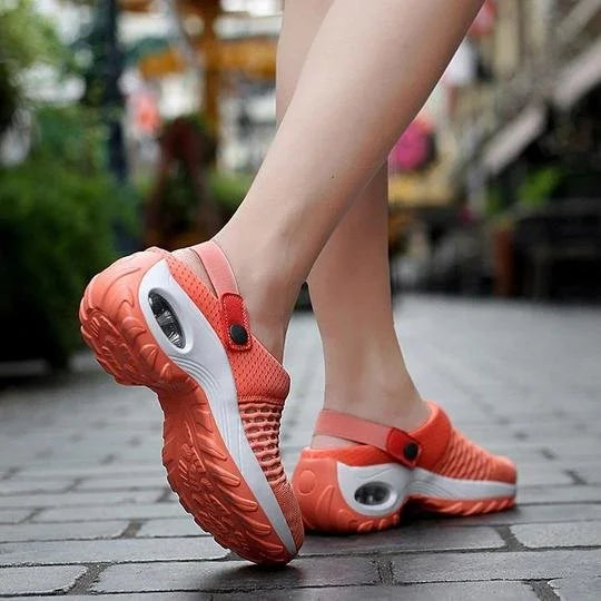 Komfortable Orthopädische Frauen Sandalen aus Gummi und Mesh für den Sommer-3