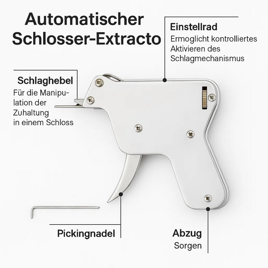 PickPro | Lockpicking-Tool-Set, Ausrüstung zum Öffnen von Türen