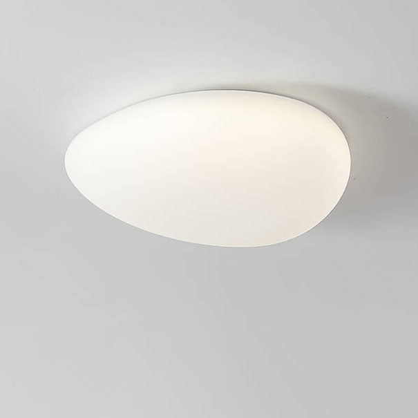 CalmaStone | Runde LED-Deckenleuchte in Kieseloptik