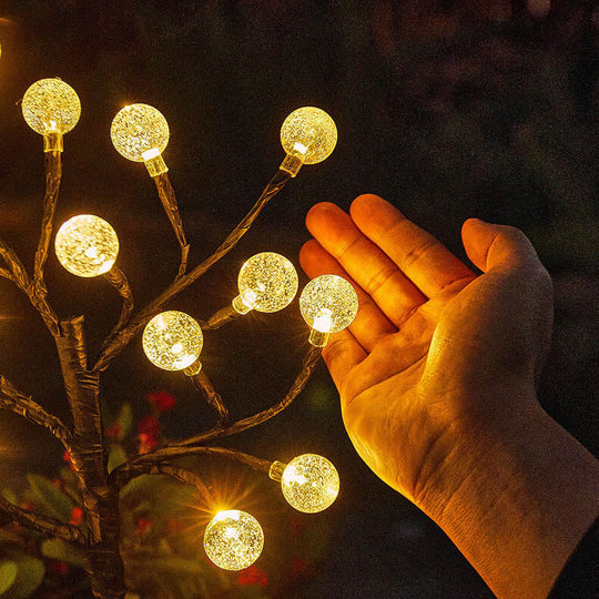 CrystalPath | Solarbetriebene Gartenleuchte mit Kristallglanz
