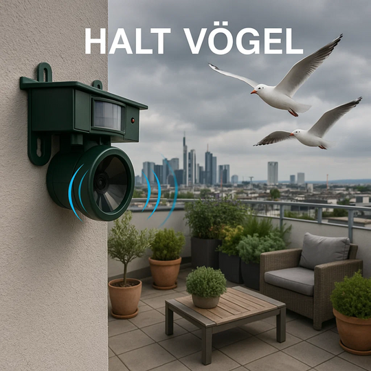 TerraGuard | Wetterfester Vogelvertreiber mit PIR & Solarenergie