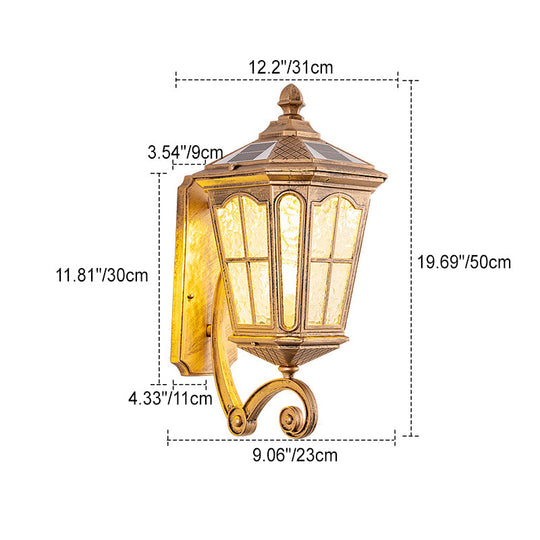 SolarVerve | Antike Wandlampe mit Solartechnologie