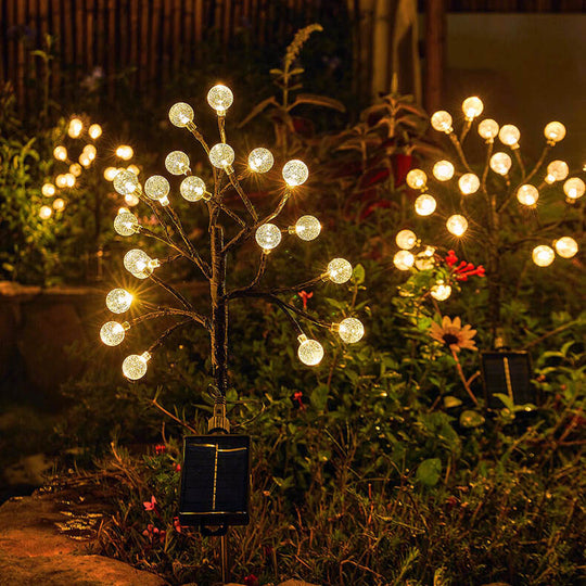 CrystalPath | Solarbetriebene Gartenleuchte mit Kristallglanz
