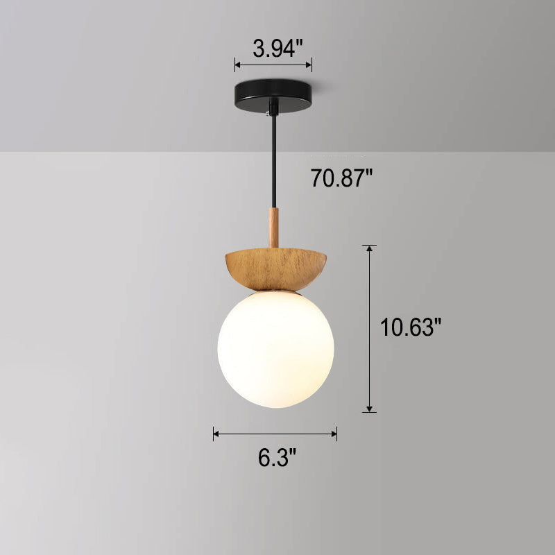 YunaGlow | Stilvolle Holz & Glas Deckenleuchte