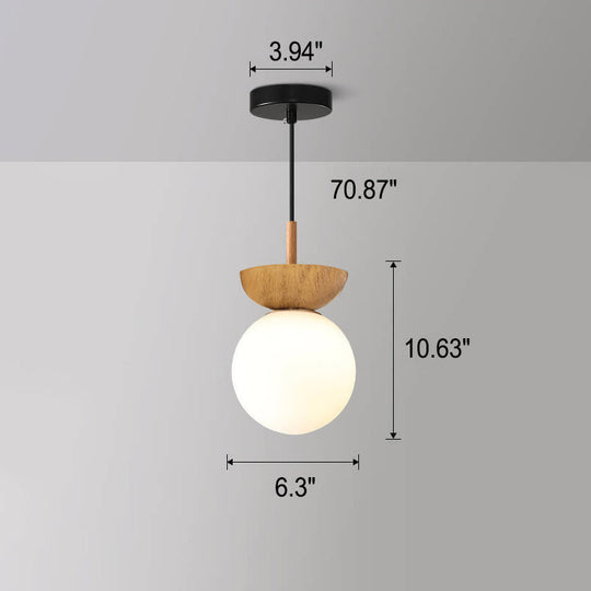 YunaGlow | Stilvolle Holz & Glas Deckenleuchte