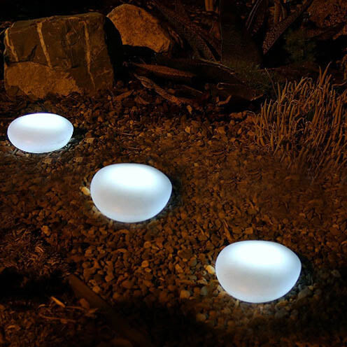 PebbleLux | Modernes LED-Solarlicht aus Glas & ABS