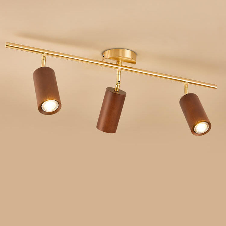 SpotLuxe | Elegante LED-Spots auf Walnussschiene