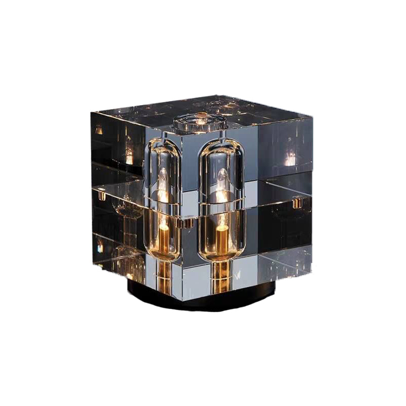 CrystalBloc | Geometrische Kristall-Tischlampe mit Stil
