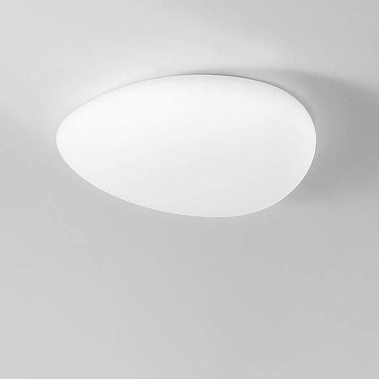 CalmaStone | Runde LED-Deckenleuchte in Kieseloptik