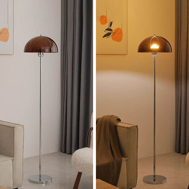 LightBloom | Nordic Vintage Acryl Klar Dom 1-Licht Stehlampe