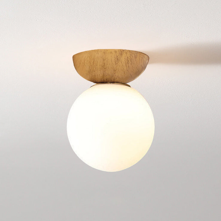 YunaGlow | Stilvolle Holz & Glas Deckenleuchte