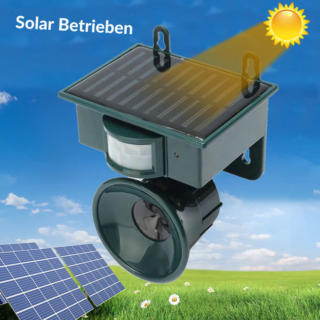 TerraGuard | Wetterfester Vogelvertreiber mit PIR & Solarenergie