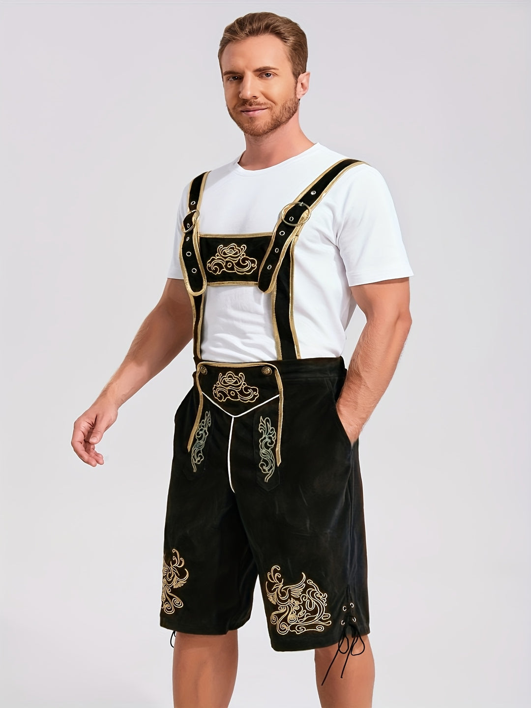 Hirschwald | Herren-Trachtenhose – Bestickte Kniebundhose