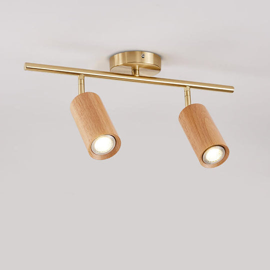 SpotLuxe | Elegante LED-Spots auf Walnussschiene