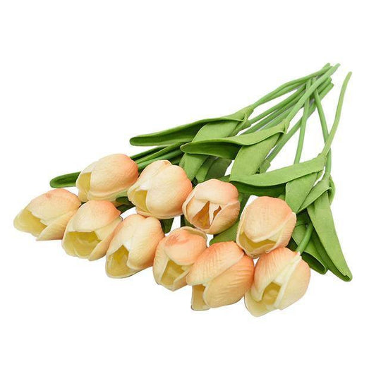 DecoTulip | 10-teilige künstliche Tulpen Blumen