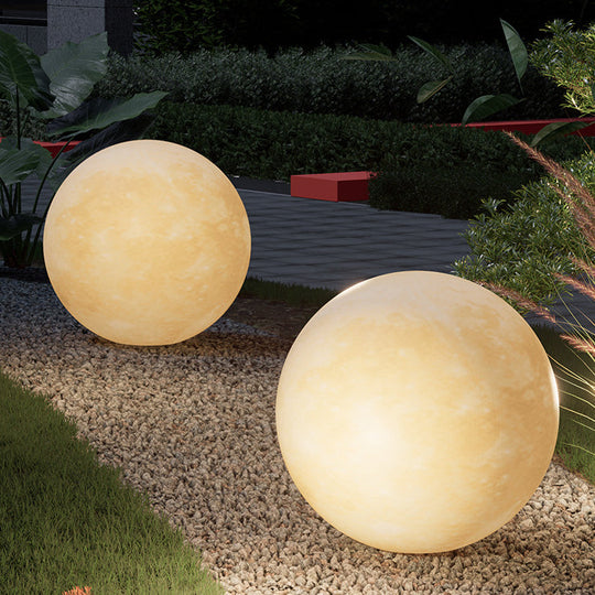 HelioMoon | Runde nordische Lampe mit Solarbetrieb