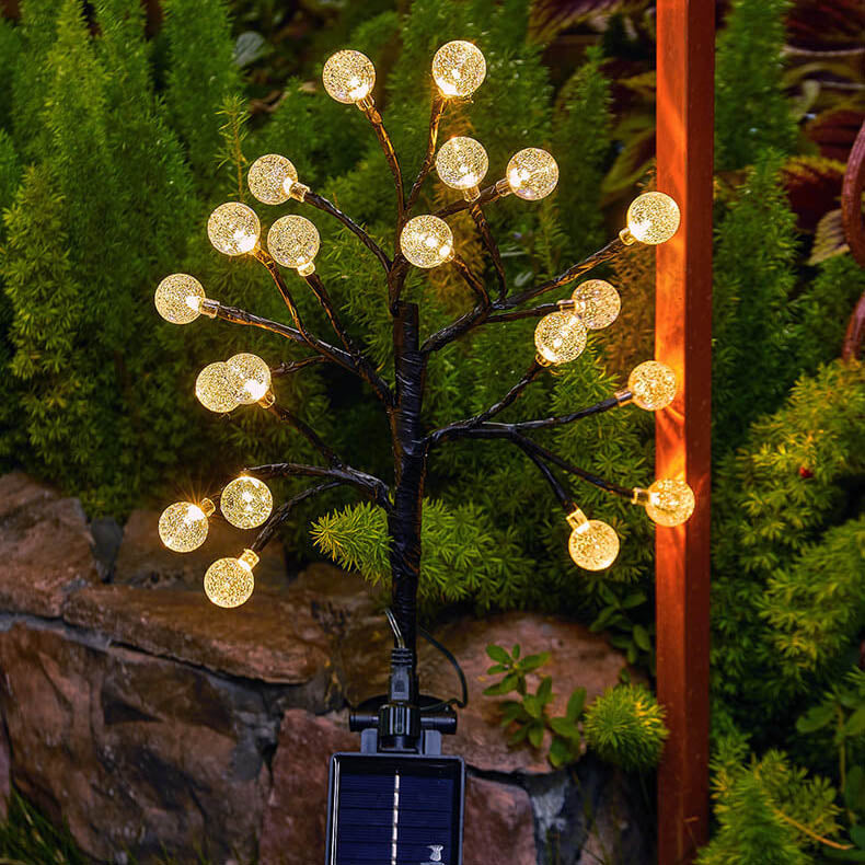 CrystalPath | Solarbetriebene Gartenleuchte mit Kristallglanz