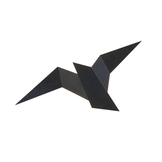 FlightLine | Künstlerische Vogel-Wandlampe in Weiß & Gold