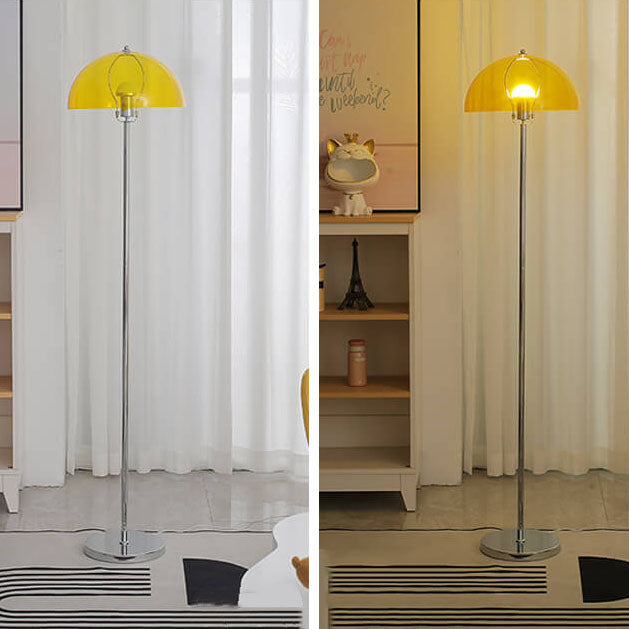 LightBloom | Nordic Vintage Acryl Klar Dom 1-Licht Stehlampe