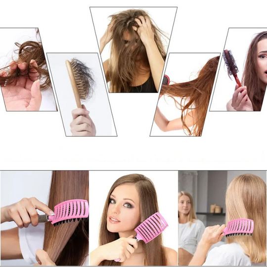 SilkyDetangle | Borsten- & Nylon-Haarbürste für müheloses Styling
