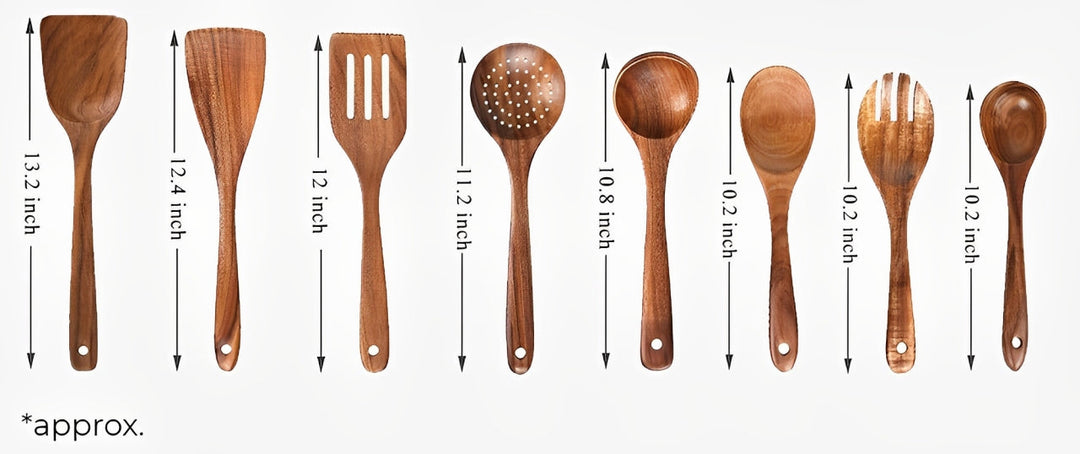 TeakSet | Natürliche Küchenutensilien aus Holz