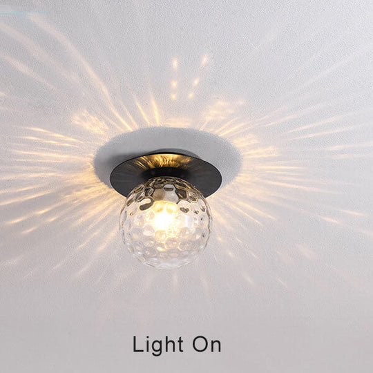 GlasHalo | Runde LED-Halbhängelampe im Modern-Look