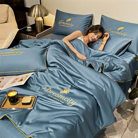 CoolDream | Atmungsaktive Eisseiden-Bettdecke