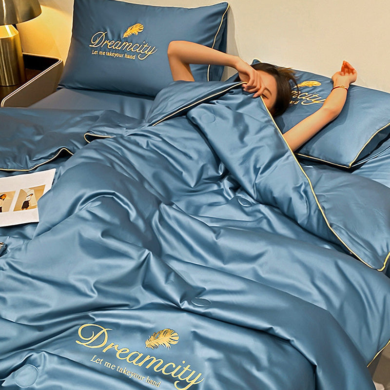 CoolDream | Atmungsaktive Eisseiden-Bettdecke