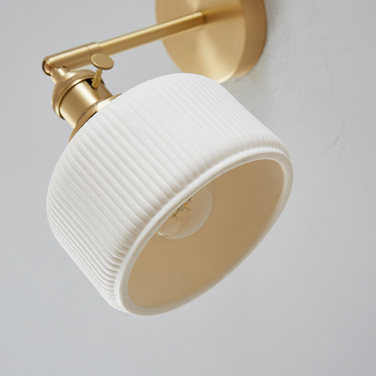 WhiteStripe | Minimalistische Wandlampe mit Struktur