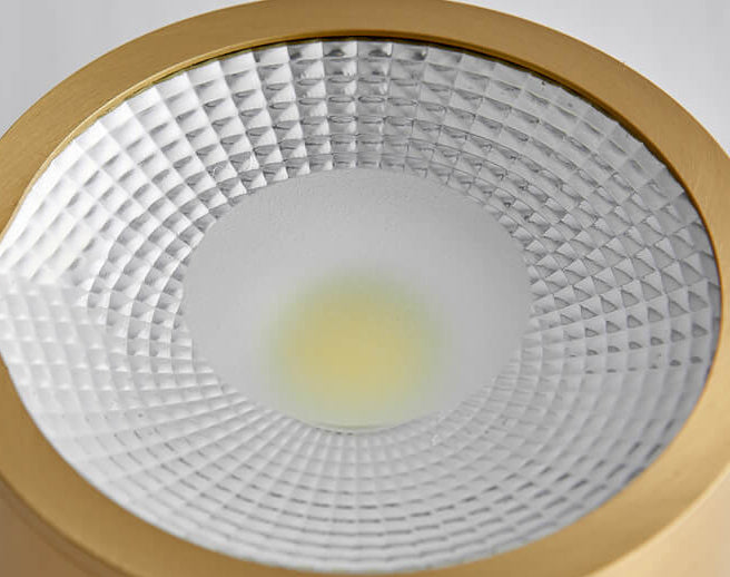 BrassCore | Zylindrische LED-Einbauleuchte aus Messing