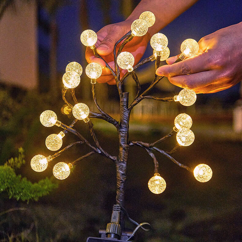 CrystalPath | Solarbetriebene Gartenleuchte mit Kristallglanz
