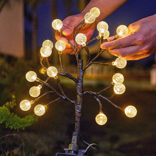 CrystalPath | Solarbetriebene Gartenleuchte mit Kristallglanz