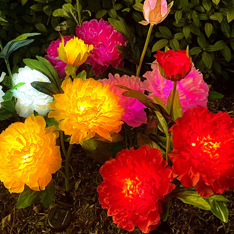PeonyGlow | Kreative LED-Sonnenblumenleuchte für Garten & Landschaft