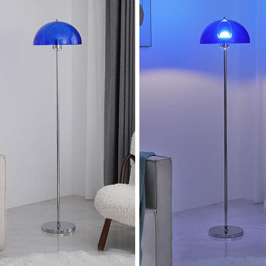 LightBloom | Nordic Vintage Acryl Klar Dom 1-Licht Stehlampe